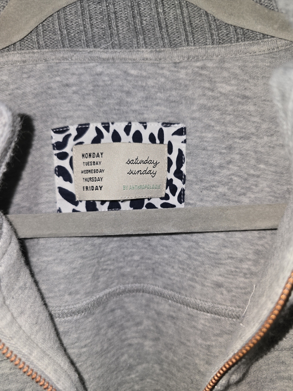 Anthropologie Saturday Sunday Bomber Light Grey